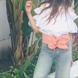 Marc Jacobs pink ruffle belt